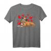 Deutscher Boxer Hund mit Plüschtier und Herzen - Lustiges T-Shirt für Hundehalter, Boxer Fans und Kinder