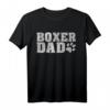Boxer T-Shirt Boxer Papa Shirt Pfote Hunde Geschenk - Perfekt für Hundeliebhaber, Züchter & Herrchen zum Geburtstag oder Welpenwurf