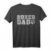 Boxer T-Shirt Boxer Papa Shirt Pfote Hunde Geschenk - Perfekt für Hundeliebhaber, Züchter & Herrchen zum Geburtstag oder Welpenwurf