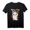 Meow Thai - Süßes Kawaii Katze Jiu-Jitsu Karate Boxen T-Shirt für Muay Thai & Kampfsportfans