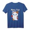 Meow Thai - Süßes Kawaii Katze Jiu-Jitsu Karate Boxen T-Shirt für Muay Thai & Kampfsportfans