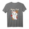 Meow Thai - Süßes Kawaii Katze Jiu-Jitsu Karate Boxen T-Shirt für Muay Thai & Kampfsportfans