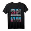 Jurassic World Dino T-Shirt in Pink und Blau Gradient – Offiziell Lizenzierte Dinosaurier Kleidung für Fans