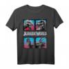 Jurassic World Dino T-Shirt in Pink und Blau Gradient – Offiziell Lizenzierte Dinosaurier Kleidung für Fans