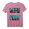 Jurassic World Dino T-Shirt in Pink und Blau Gradient – Offiziell Lizenzierte Dinosaurier Kleidung für Fans