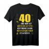 Endlich 40 jetzt nur noch Erwachsen werden - Witziges Männer T-Shirt für den HapFrog & Partyoutfit