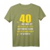 Endlich 40 jetzt nur noch Erwachsen werden - Witziges Männer T-Shirt für den HapFrog & Partyoutfit