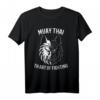 Muay Thai Wolf T-Shirt – Perfektes Kampfsport Geschenk für Muay Thai & Kickboxen Fans, ideal für Training, Reisen nach Thailand und als Geschenk