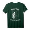 Muay Thai Wolf T-Shirt – Perfektes Kampfsport Geschenk für Muay Thai & Kickboxen Fans, ideal für Training, Reisen nach Thailand und als Geschenk