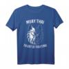 Muay Thai Wolf T-Shirt – Perfektes Kampfsport Geschenk für Muay Thai & Kickboxen Fans, ideal für Training, Reisen nach Thailand und als Geschenk