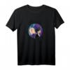HapFrog Gothic T-Shirt mit Enid Stained Glass Spider Web Silhouettes – Dark, Horror & Halloween Design für Fans
