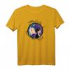 HapFrog Gothic T-Shirt mit Enid Stained Glass Spider Web Silhouettes – Dark, Horror & Halloween Design für Fans