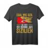 Italienisch Vaffanculo T-Shirt mit Sizilien-Flagge und Trinacria – Humorvolles Sizilien-Outfit für Italien-Fans