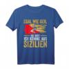 Italienisch Vaffanculo T-Shirt mit Sizilien-Flagge und Trinacria – Humorvolles Sizilien-Outfit für Italien-Fans