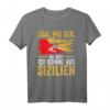 Italienisch Vaffanculo T-Shirt mit Sizilien-Flagge und Trinacria – Humorvolles Sizilien-Outfit für Italien-Fans