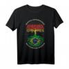 Deutsch Aufgewachsen Brasilianische Wurzeln, Brasilien Flagge T-Shirt – Perfektes Geschenk für Familie und Freunde