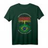 Deutsch Aufgewachsen Brasilianische Wurzeln, Brasilien Flagge T-Shirt – Perfektes Geschenk für Familie und Freunde