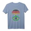 Deutsch Aufgewachsen Brasilianische Wurzeln, Brasilien Flagge T-Shirt – Perfektes Geschenk für Familie und Freunde