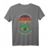 Deutsch Aufgewachsen Brasilianische Wurzeln, Brasilien Flagge T-Shirt – Perfektes Geschenk für Familie und Freunde