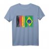Deutschland und Brasilien Flaggen T-Shirt für Deutsch-Brasilianer – Zeige deine doppelte Staatsbürgerschaft mit Herzdesign