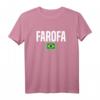 Farofa Brasilianisch Brasilien T-Shirt mit Flagge – Klassisch geschnitten, perfekt für Brasilien-Fans und Brasilien-Liebhaber