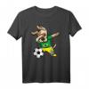 Dabbing Dog Brasilien Fußball T-Shirt mit Nationalflagge - Lustiges Design für Fußballfans, Spieler & Trainer als Geschenk zu Geburtstag & Weihnachten