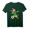 Dabbing Dog Brasilien Fußball T-Shirt mit Nationalflagge - Lustiges Design für Fußballfans, Spieler & Trainer als Geschenk zu Geburtstag & Weihnachten