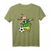 Dabbing Dog Brasilien Fußball T-Shirt mit Nationalflagge - Lustiges Design für Fußballfans, Spieler & Trainer als Geschenk zu Geburtstag & Weihnachten