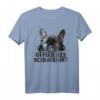 Offizielles Schlafshirt Französische Bulldogge Hunde Pyjama T-Shirt – Gemütliches Geschenk für Hundeliebhaber zu Weihnachten & als Nachthemd-Alternative