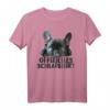 Offizielles Schlafshirt Französische Bulldogge Hunde Pyjama T-Shirt – Gemütliches Geschenk für Hundeliebhaber zu Weihnachten & als Nachthemd-Alternative