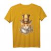Steampunk Katze T-Shirt mit Zahnrädern & viktorianischem Stil - Exklusives Design für Liebhaber alternativer Mode & Steampunk-Geschenke