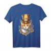 Steampunk Katze T-Shirt mit Zahnrädern & viktorianischem Stil - Exklusives Design für Liebhaber alternativer Mode & Steampunk-Geschenke