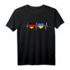 Ukrainer Deutschland Herzschlag T-Shirt - Stolzes ukrainisches Design für Ukrainer in Deutschland