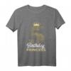 Kinder 5. Geburtstag Mädchen Geschenk - Prinzessin T-Shirt mit Krone Motiv für 2018 Geborene, lustiges Partygeschenk