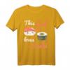 Kawaii Sushi Geschenk für Damen & Kinder - Japan Style Lachs & Wasabi T-Shirt für Sushi-Liebhaber