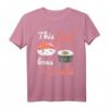 Kawaii Sushi Geschenk für Damen & Kinder - Japan Style Lachs & Wasabi T-Shirt für Sushi-Liebhaber