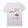 Kawaii Sushi Geschenk für Damen & Kinder - Japan Style Lachs & Wasabi T-Shirt für Sushi-Liebhaber