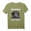 Pitbull Spruch Geschenk - Lustiges T-Shirt mit 'Guten Morgen? Suchst du Streit' für Morgenmuffel, Schichtarbeiter und Tierliebhaber