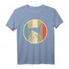 Retro Vintage Grunge Style Galgo Espanol Hunde T-Shirt – Klassisch geschnitten, doppelt genähter Saum, perfekt für Hundeliebhaber