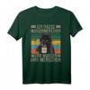 Ich hasse Morgenmenschen und Morgen und Menschen Katze T-Shirt – Lustiges Geschenk für Morgenmuffel, Büroangestellte und Katzenliebhaber