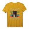 Ich hasse Morgenmenschen und Morgen und Menschen Katze T-Shirt – Lustiges Geschenk für Morgenmuffel, Büroangestellte und Katzenliebhaber