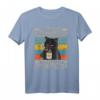 Ich hasse Morgenmenschen und Morgen und Menschen Katze T-Shirt – Lustiges Geschenk für Morgenmuffel, Büroangestellte und Katzenliebhaber