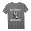 Guten Morgen Katzen T-Shirt mit sarkastischem Spruch - Für Morgenmuffel und Kaffee-Liebhaber