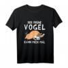 Lustiges Schlafshirt mit Katze - Der frühe Vogel kann mich mal, ideales Relax- und Geschenkoutfit für Katzenliebhaber und Nachtschwärmer