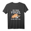 Lustiges Schlafshirt mit Katze - Der frühe Vogel kann mich mal, ideales Relax- und Geschenkoutfit für Katzenliebhaber und Nachtschwärmer