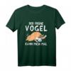 Lustiges Schlafshirt mit Katze - Der frühe Vogel kann mich mal, ideales Relax- und Geschenkoutfit für Katzenliebhaber und Nachtschwärmer