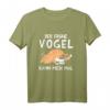 Lustiges Schlafshirt mit Katze - Der frühe Vogel kann mich mal, ideales Relax- und Geschenkoutfit für Katzenliebhaber und Nachtschwärmer