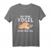 Lustiges Schlafshirt mit Katze - Der frühe Vogel kann mich mal, ideales Relax- und Geschenkoutfit für Katzenliebhaber und Nachtschwärmer
