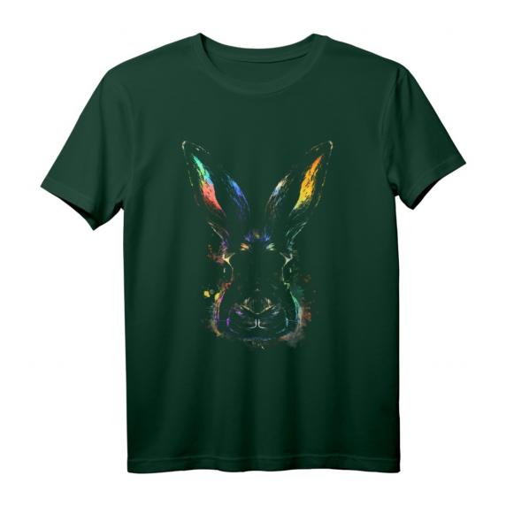 Mystischer Hase in Regenbogen Farben T-Shirt für Herren, Damen & Kinder – Perfektes Geschenk für Tierliebhaber, Oster- & Valentinstagsfreunde