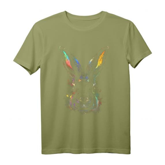 Mystischer Hase in Regenbogen Farben T-Shirt für Herren, Damen & Kinder – Perfektes Geschenk für Tierliebhaber, Oster- & Valentinstagsfreunde
